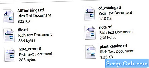 Descrizione del formato del file RTF