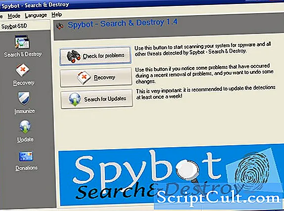 SpyBotの検索と破棄