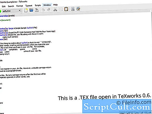 TEX failo formato aprašymas