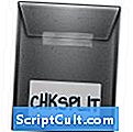 Extensão de arquivo .CHKSPLIT