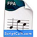 Extension du fichier .FPA