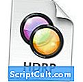 Extensão de arquivo .HDRP