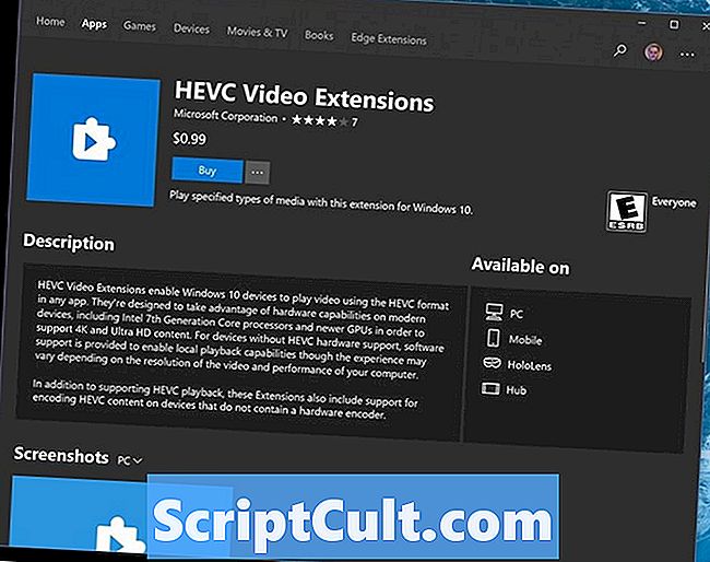 .HEVC Ekstenzija datoteke