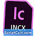 .INCX Prípona súboru - Predĺženie
