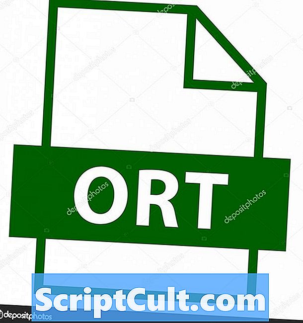 Extension du fichier .ORT