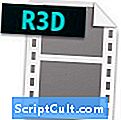. Extensia fișierului R3D