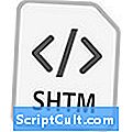 . Extensia fișierului SHTML