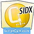. Extensia fișierului SIDX