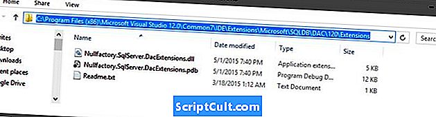 Расширение файла .SQLPROJ - Расширение